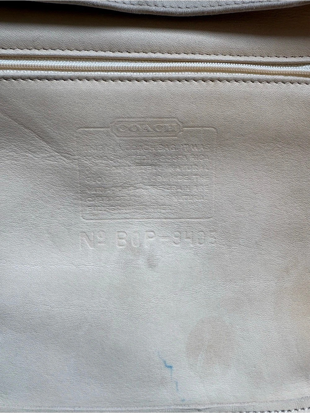 Coach Slim Hippie Backpack Beige Leather